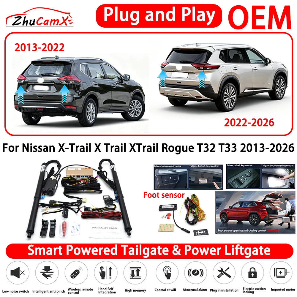 for Nissan X-Trail X Trail XTrail Rogue T32 T33 2013-2026 Smart Powered Tailgate Power Liftgate Automatic Rear Trunk Tailgate