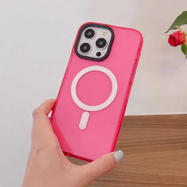 

Candy Color MagSafe Phone Case Cover for IPhone 11 12 13 14 15 Pro Max Case for IPhone 14 Pro