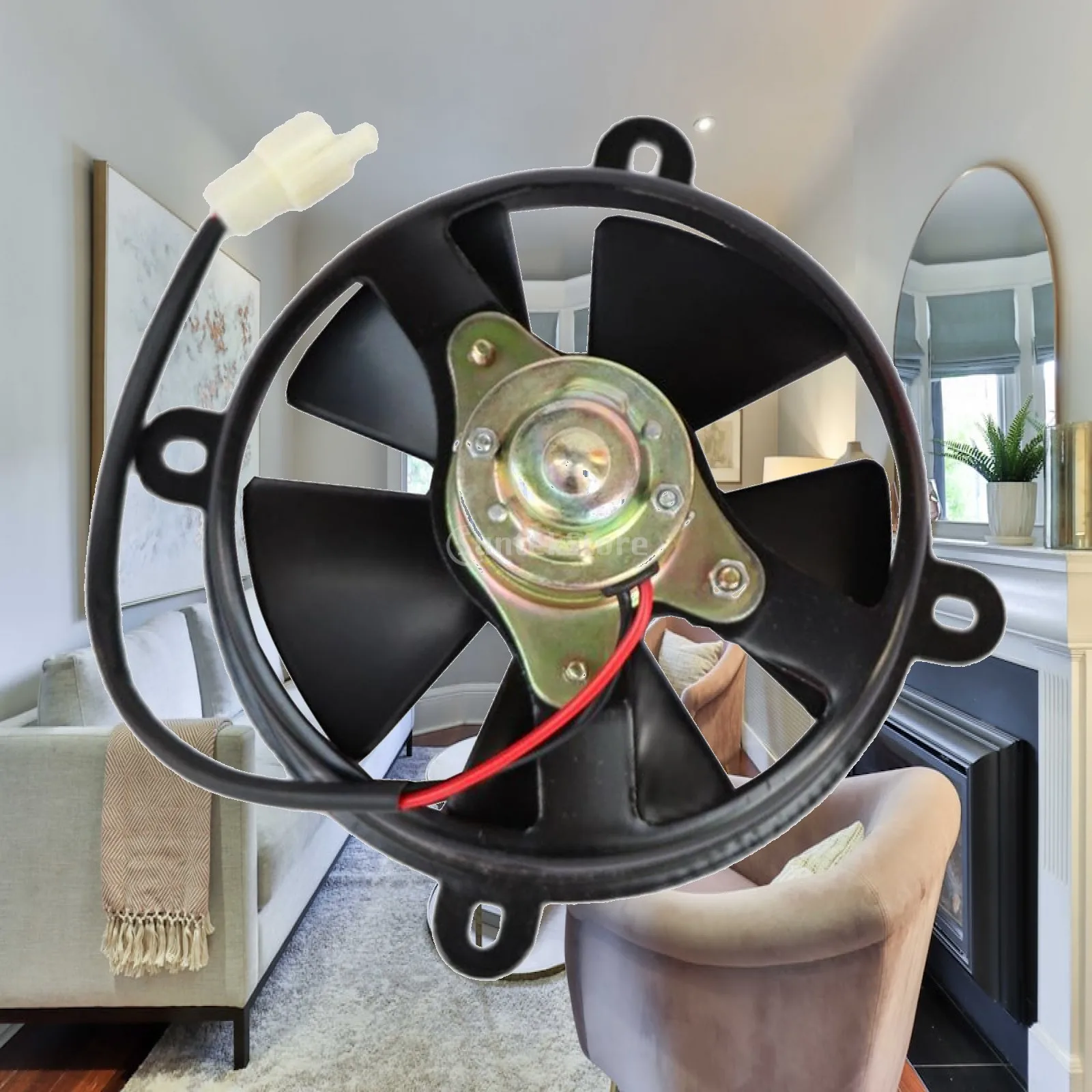 Universal Motorcycle Cooling Fan Premium Radiator Cooler Accessory for 150cc 250cc ATV and 4WD Kart