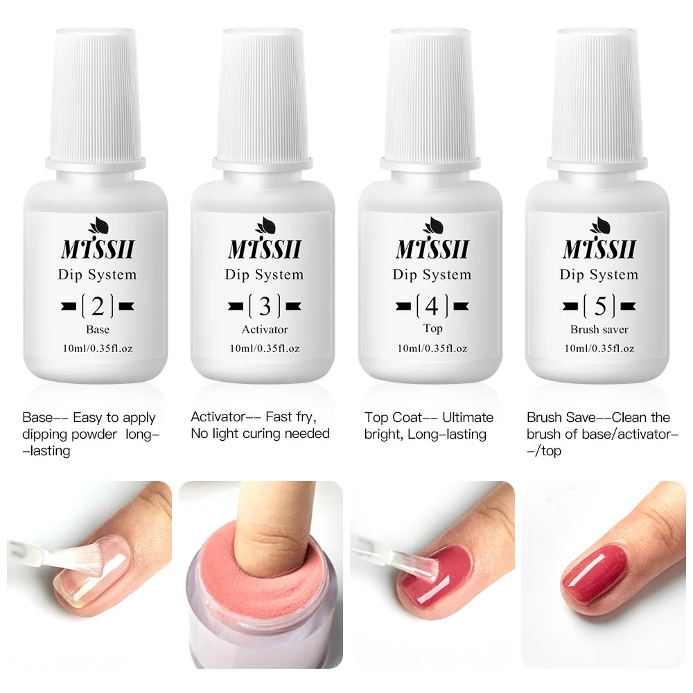 5/14Pcs/Set Dipping System Nail Kit Dipping Nail Powder With Base Activator Liquid Gel Nail Color Natural Dry Without Lamp Nail