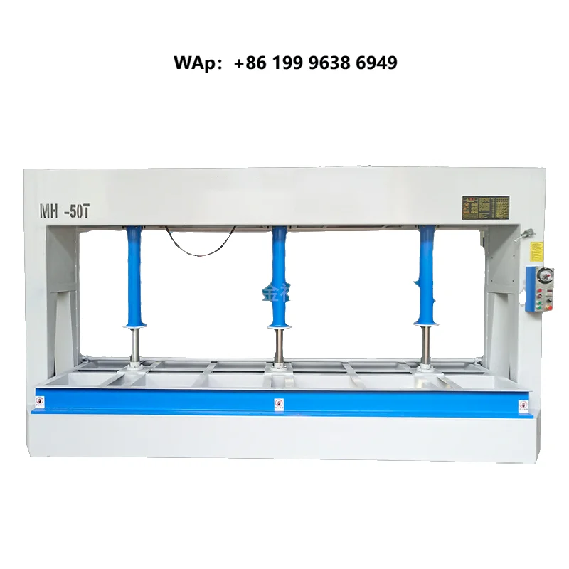 Automatic Wood Laminate Cold Press Machine with PLC Motor Pump Engine 50T Pressure 1000KW Power for Plywood Door Production Line