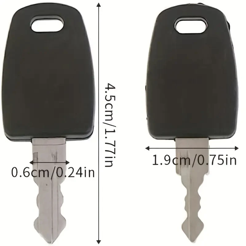 TSA007 TSA002 Master Keys for Luggage Replacement for Bag Luggage Suitcase Customs (TSA007 TSA002-Black)