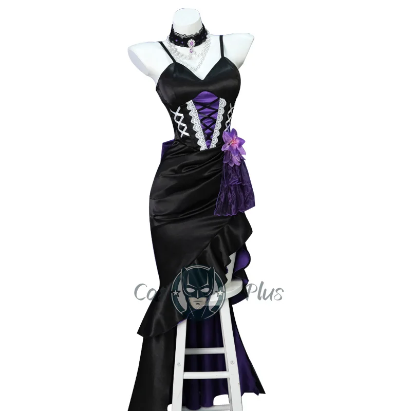 El juego de Cosplay Herta Honkai: disfraz de Star Rail, vestido elegante morado a la moda para mujer, ropa de juego de rol para fiesta de Carnaval y Halloween