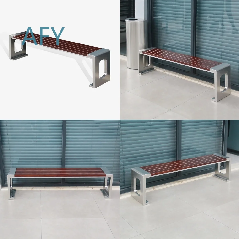 Modern Iron Park Bench for Patio Outdoor Leisure Street Use Powder Coated Long Garden Seating Direct from China