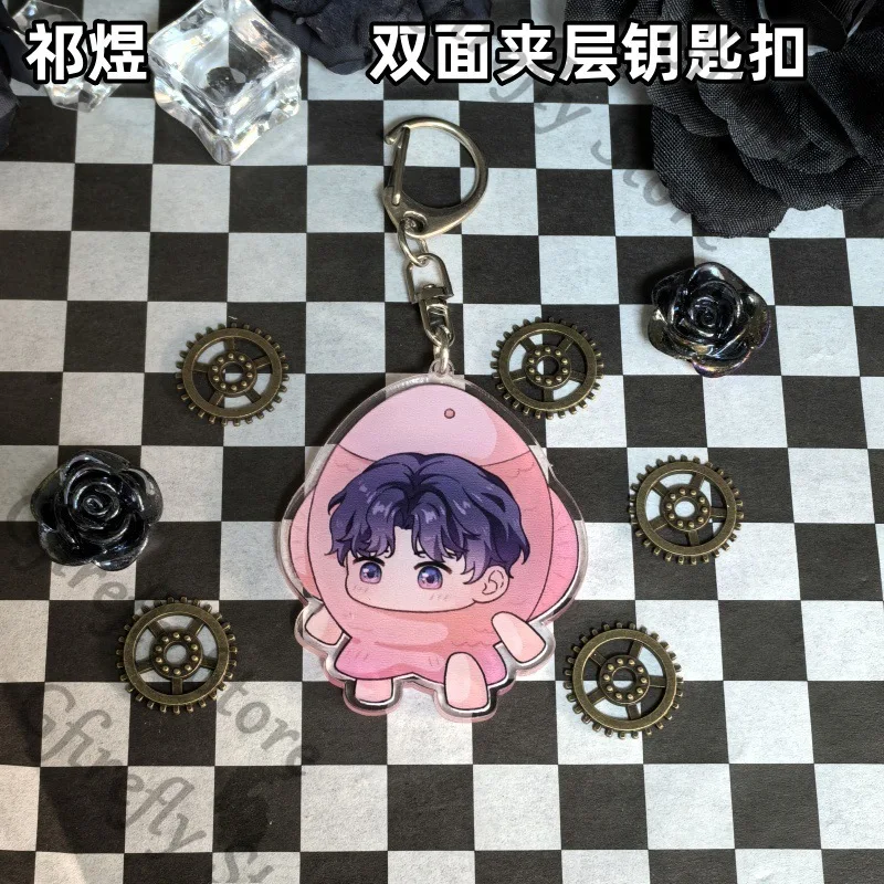 Love and Deepspace Acrylic Anime Xavier Bag Keychain Sylus Q Version Pendant Caleb Cute Zayne Decorate Rafayel Exquisite Gift