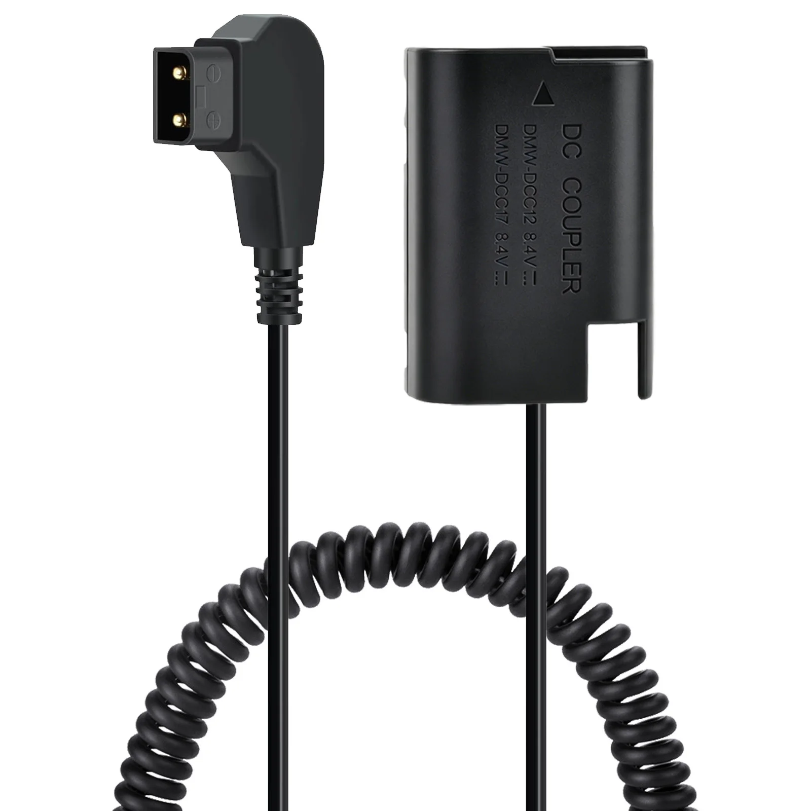 D-tap to DMW-BLK22 Dummy Battery DMW-DCC17 Power Adapter Coiled Cable DC Coupler For Panasonic LUMIX S5 Mark II S5 IIX GH5 GH6