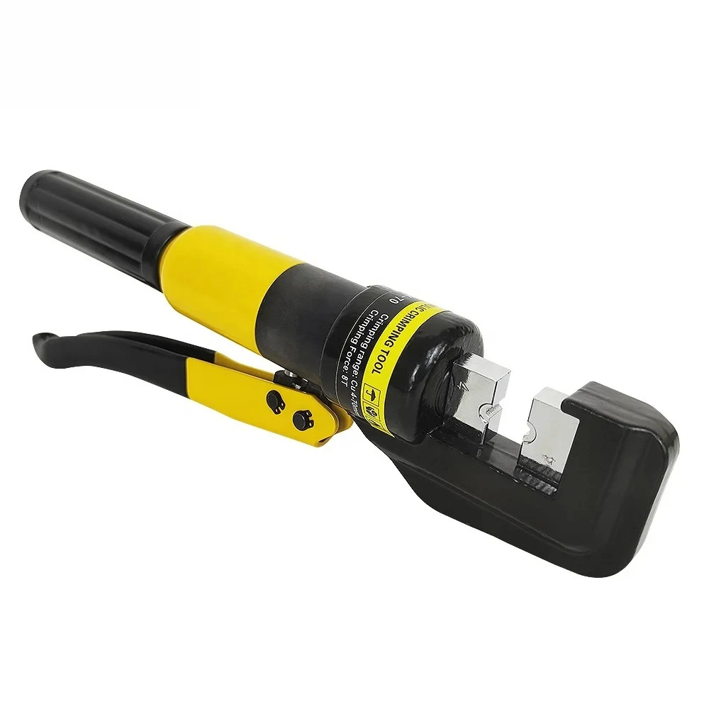 YQK-70 Hand Operated Hydraulic Crimping Tool Range 12 AWG-2/0 AWG for Cable Lugs Hydraulic Crimping Crimper