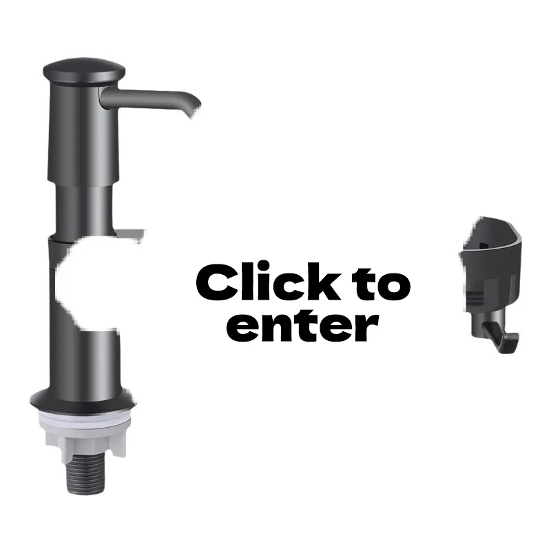 Kitchen Sink Dish Soap Dispenser Pump Replacement Part with Silicone Extension Tube for All Standard Soap Bottles