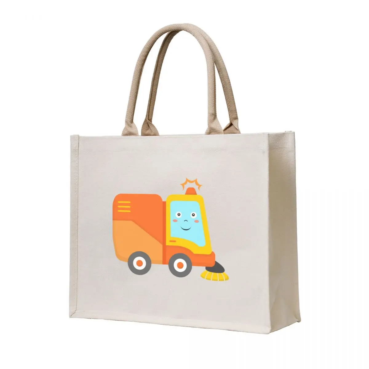 

Kids Street Sweeper Road Cleaning Truck Tote Bag shopping cart bags eco bag folding Large bags for women Gift bags