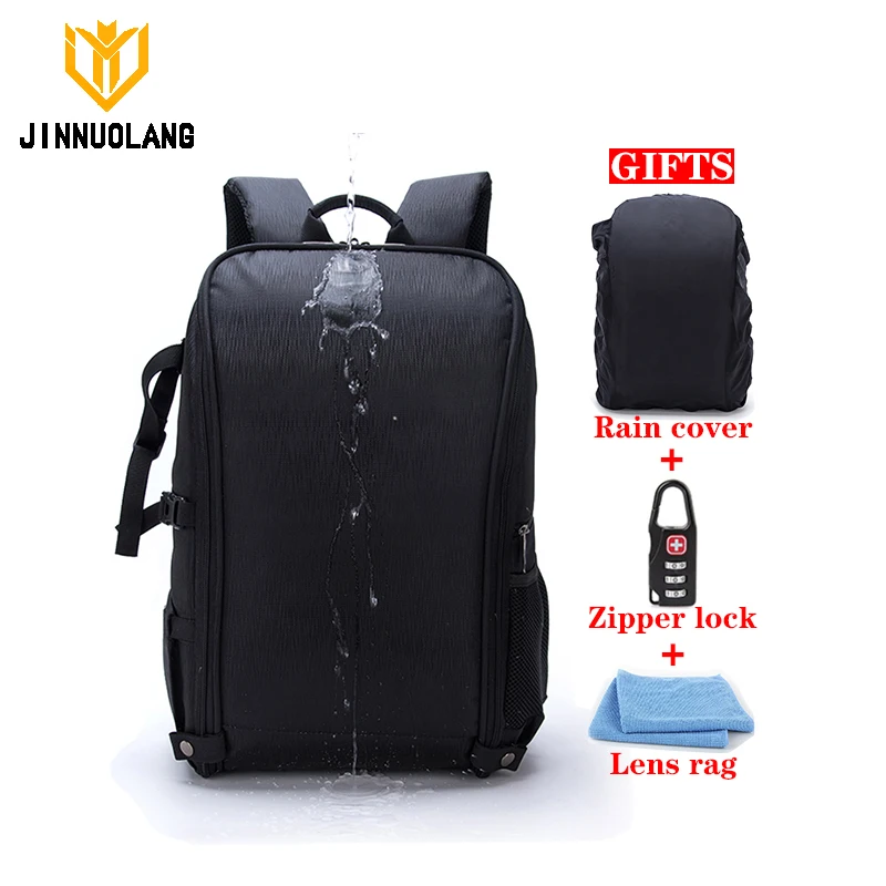 Imagem -02 - Grande Capacidade Câmera Waterproof Shoulder Backpack Vídeo Tripé Digital Slr Photo Bolsa Capa de Chuva Adequado para Canon Nikon Sony