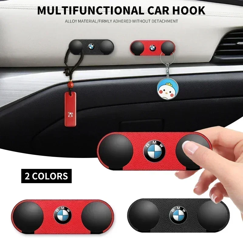 For BMW Car Sticky Hook USB Cable Double-Hook Organizer Car Accessories For BMW 5 7 X3 X4 X5 X6 F Series F01 F02 F10 F12 F15 F16