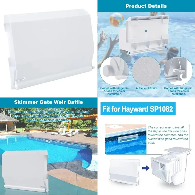

Skimmer Weir For Hayward SP1082K Pool Skimmer Replacement Weir Door Part Hot-Tub