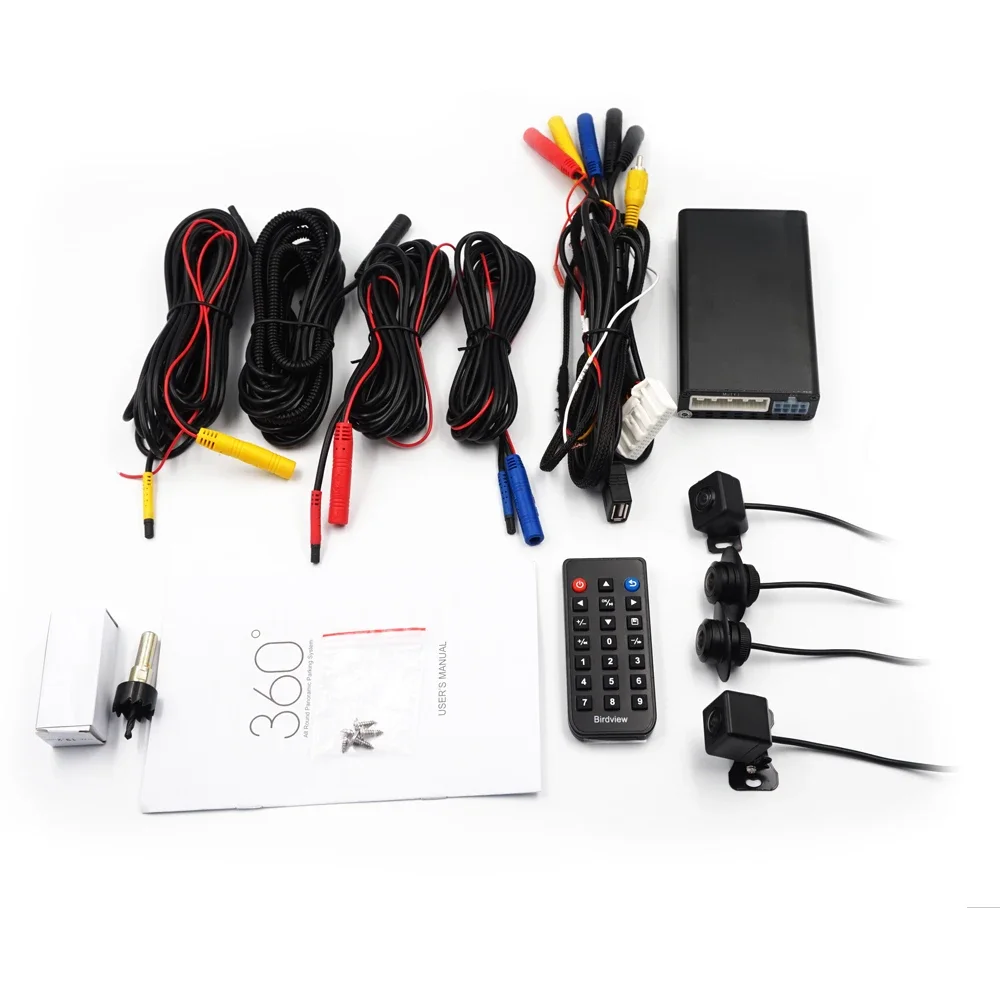 Factory 2D 720P Dash Cam for Vehicles 360 Seamless Surround View DVR for Car 4 Camera Birdview System Auto Parking Recorder