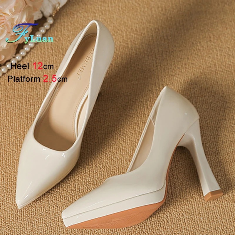 

Новинка 2024 года, свадебные туфли, модные женские туфли на шпильке с острым носком, темпераментные банкетные туфли-лодочки, женские туфли на высоком каблуке для подружки невесты