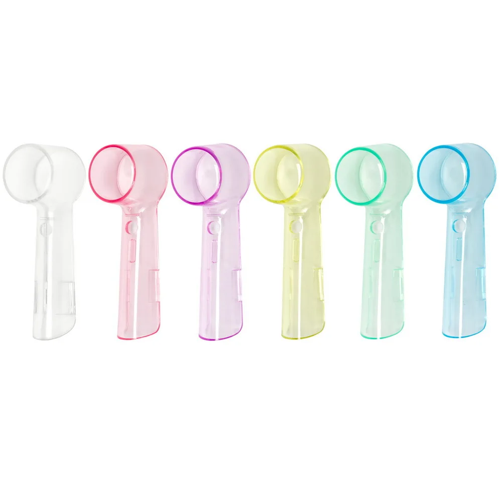 6 Pcs/Pack Toothbrush Head Protective Cover For Oral B IO Series Electric Toothbrush Dustproof Protective Cap Travel Supplies