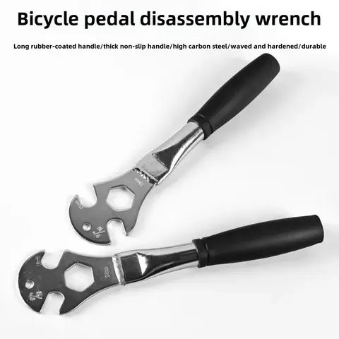 15/24mm cykelpedalnyckel cykelpedalborttagningsverktyg med halkfritt handtag vevlager borttagningsverktyg cykelreparationstillbehör 6 best sales pedalverktyg - №3