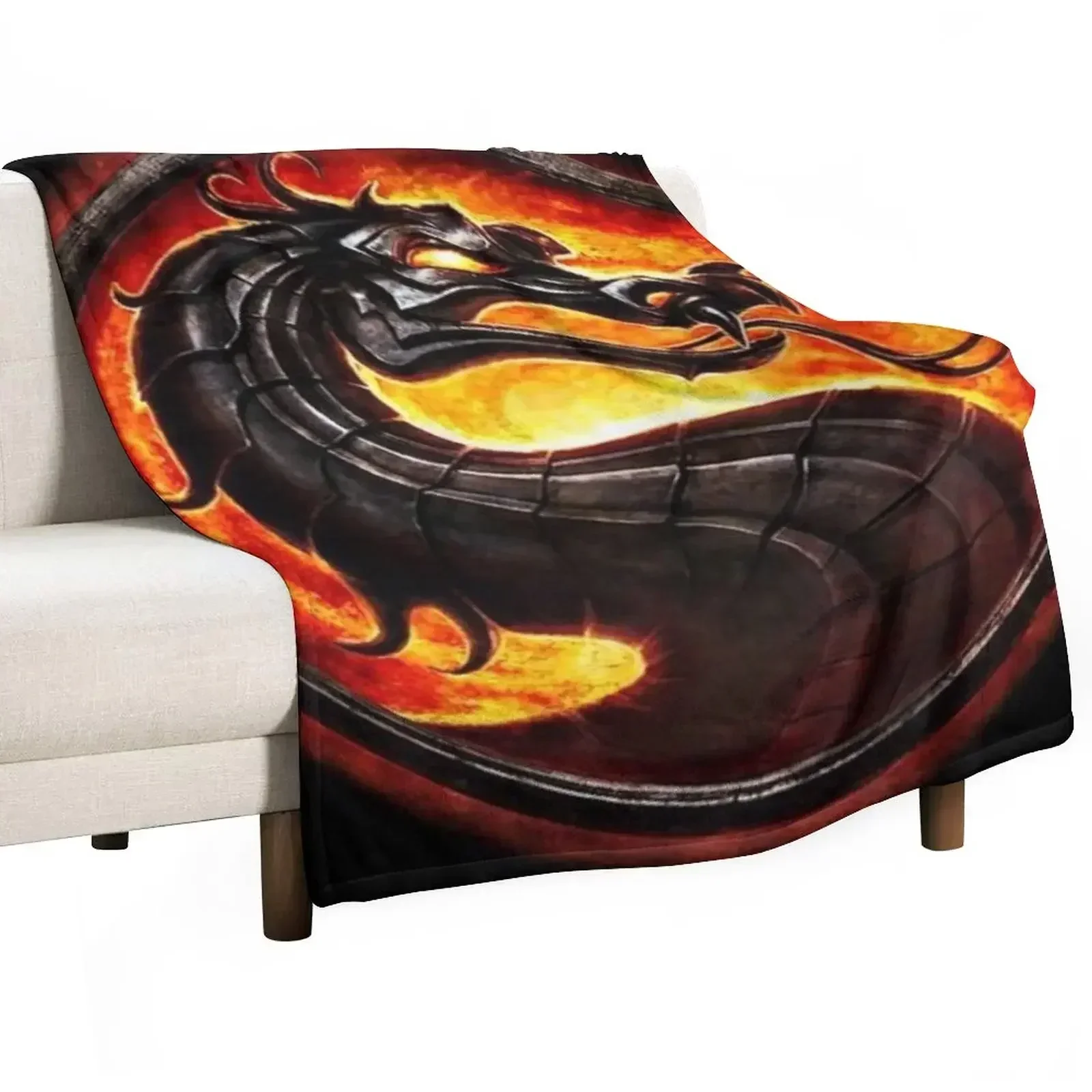

Mortal Kombat Throw Blanket Portable Lightweight Blanket for Travel Camping
