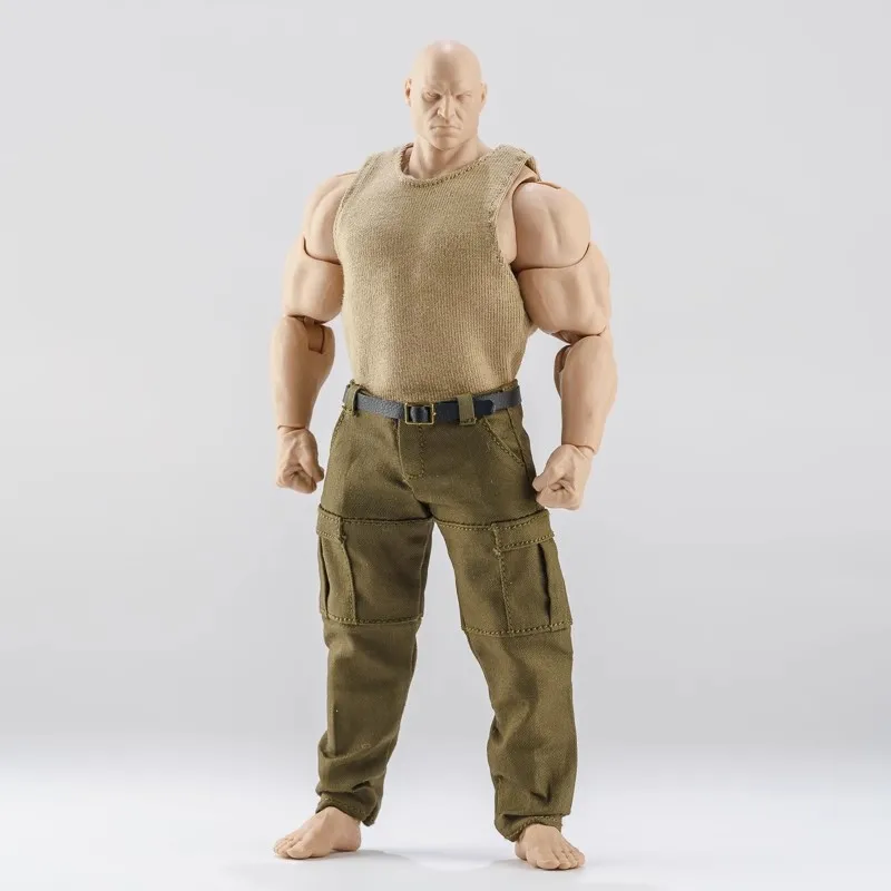 

1/12 Strong Man Soldier Vest Workwear Pants Clothing Accessories Model Toy Fit 6'' Action Figure In Stock