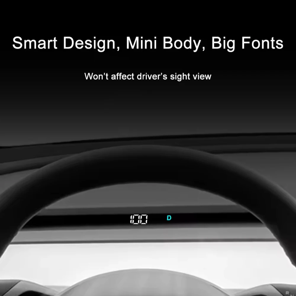 Dashboard Hidden HUD Cluster for Tesla Model 3 Y Y Juniper Smart Speed Gear Position Turning Light Battery Free Software Upgrade