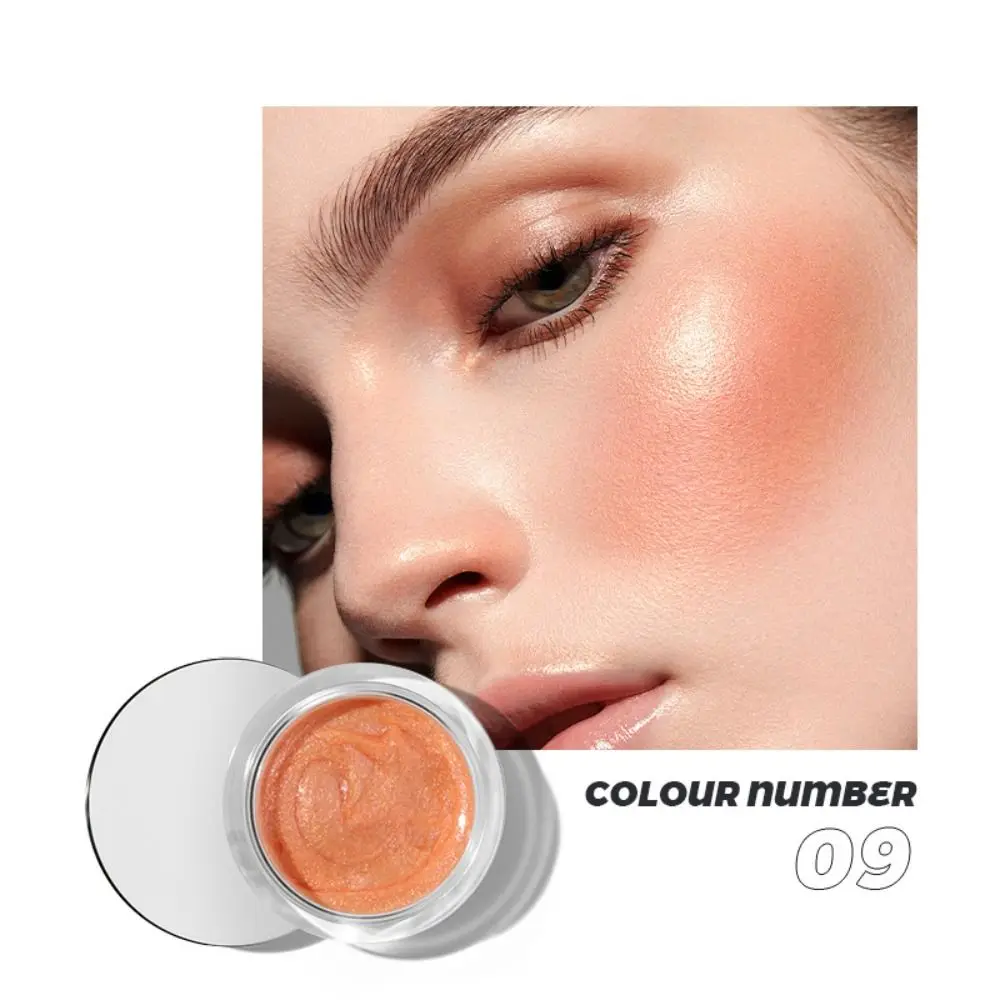 Highlight feuchtigkeit spendende Flüssigkeit erröten lang anhaltende matte Wange Rouge wasserdicht Glitter feine Blitz Highlights Party täglich