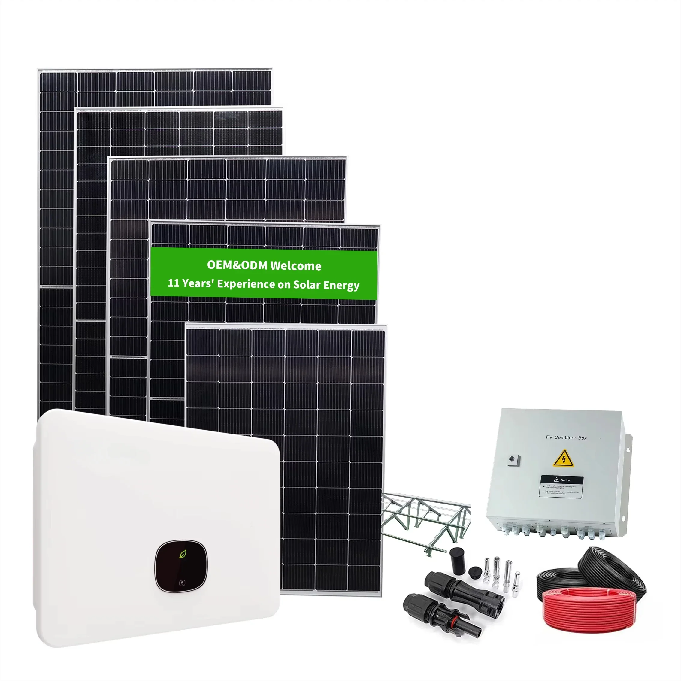 Großhandelspreis auf Grid 15KW Solar Panel Kit 15KVA Grid Tie Inverter Rooftop Solar Power Plant Project System