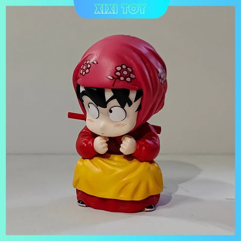 Figurine Goku Dragon Ball en PVC pour Femme, Jouet de Bureau, Ornement, Cadeau pour Enfant