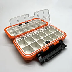 Caja de almacenamiento de accesorios de pesca, caja de cebo auxiliar de carretera, caja de almacenamiento de herramientas, accesorios de anzuelo de pescado, suministros de pesca