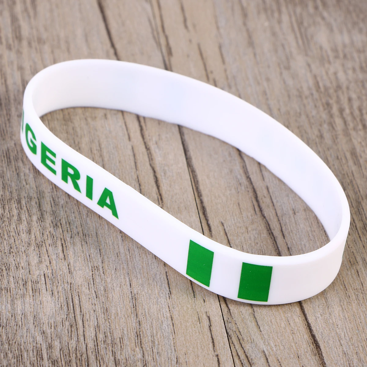 

6Pcs Silicone Country Wristband Soft Comfortable Durable Sports Bracelet for Football Match Games Flag