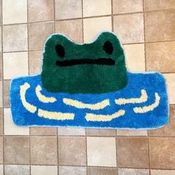Frog River Tufted Rug Children Soft Plush Tufted Mug Kitchen Carpet Rugs Non-Slip Abosrbent Bathroom Floor Mat Bedroom Toilet