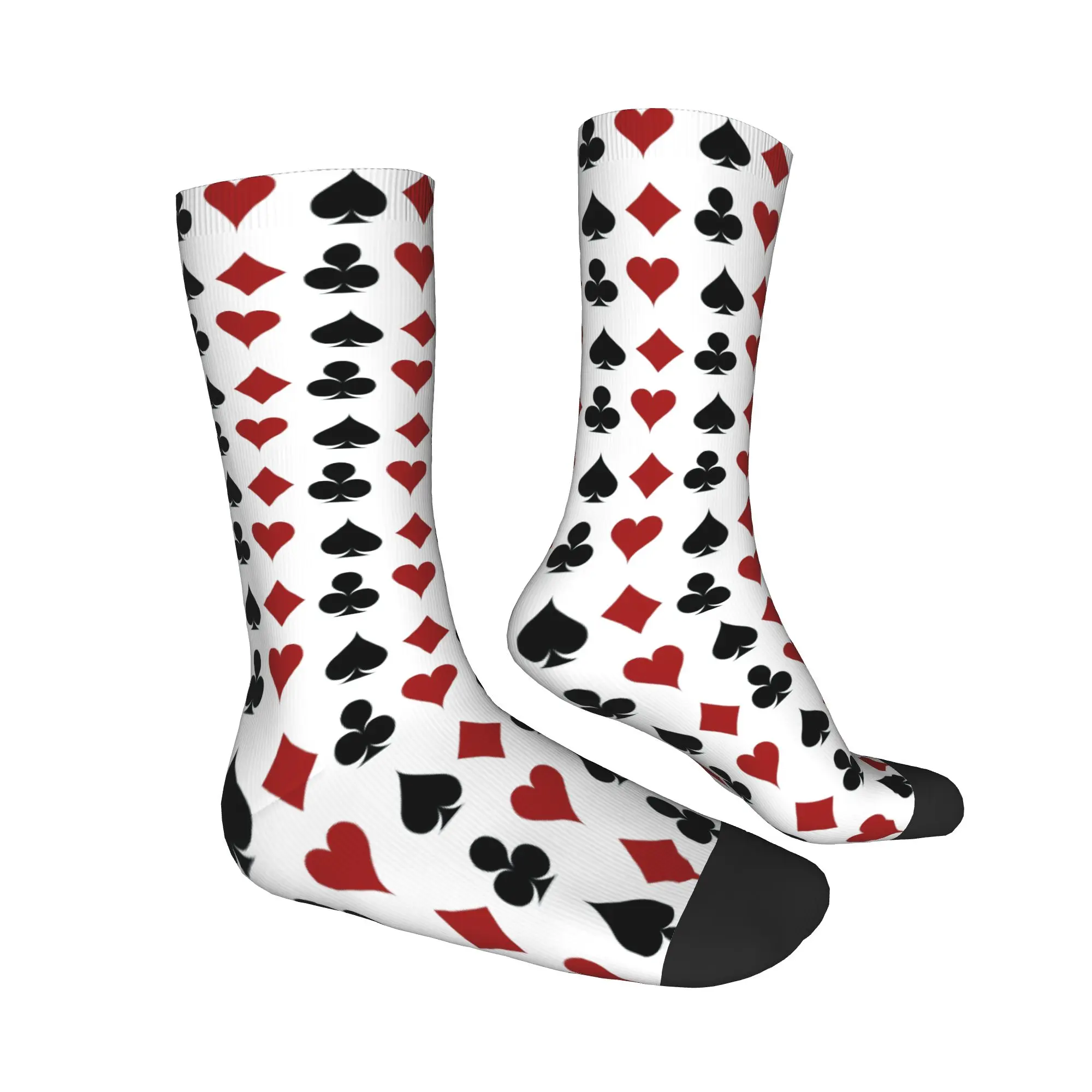 Calcetines unisex divertidos con estampado 3D de Casino Poker para hombre y mujer