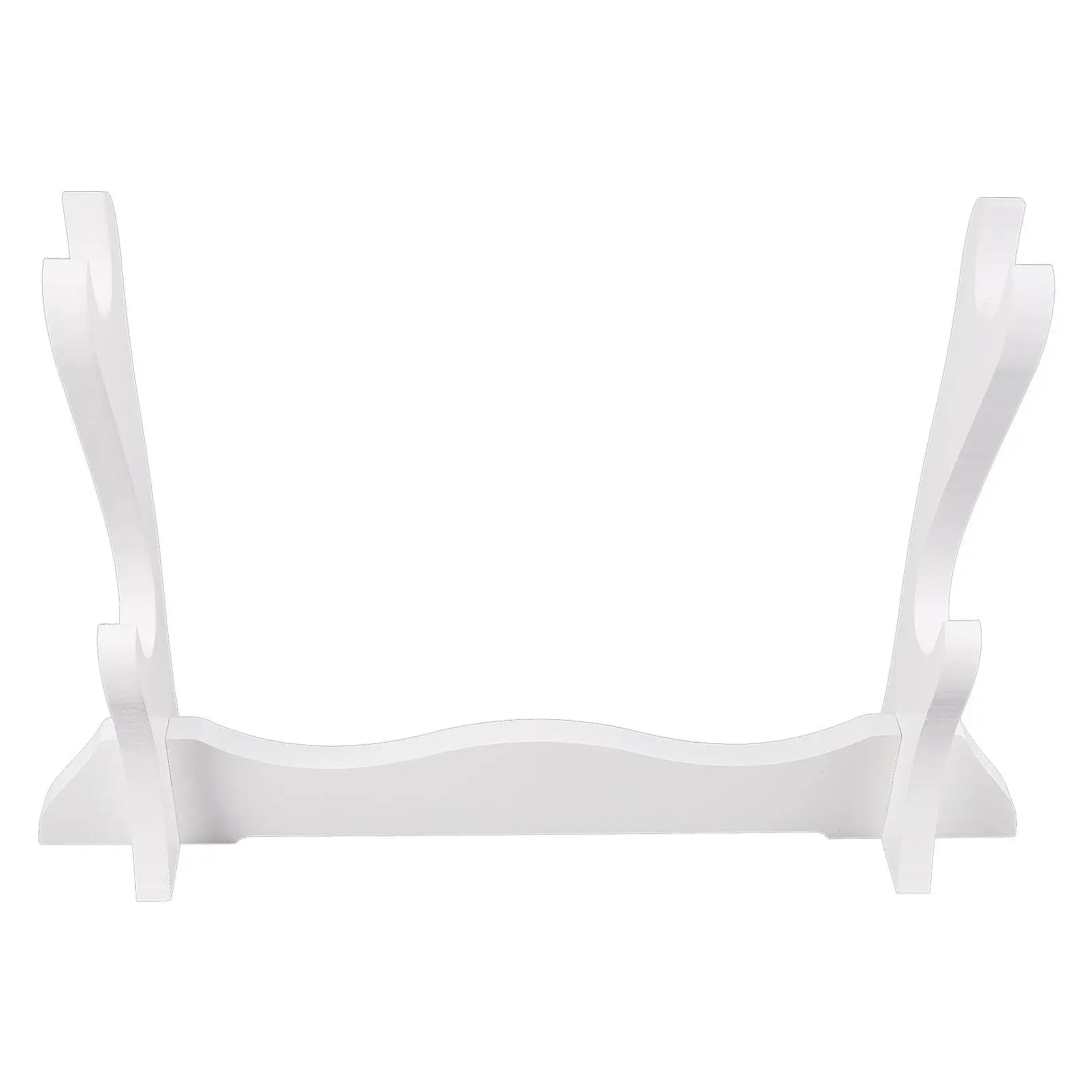 Horizontal Wooden Holder Desktop Display Stand for Swords Flutes Collectibles Smooth Surface Safe Touch Home Decor