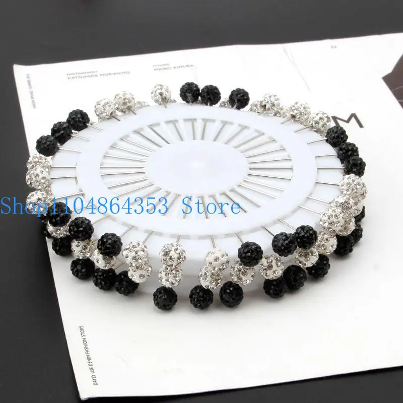 652F Trendy Winter Scarf Alloy One-word Chest Pins Brooches Muslim Hijab Safety Pin Mix Colors Apparel Accessory