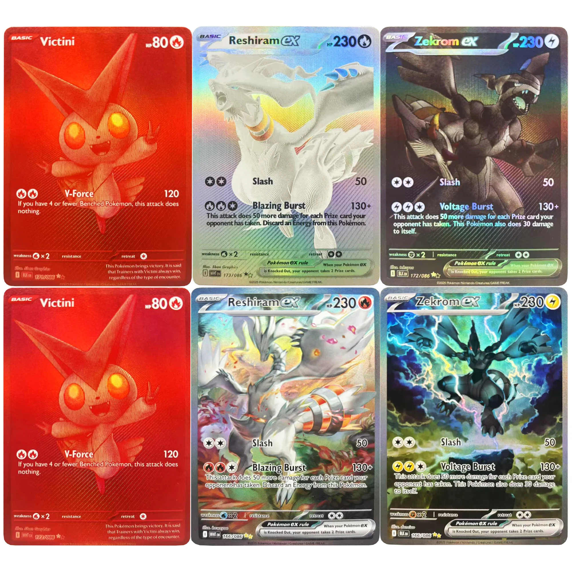 Diy Self Made Reshiram Zekrom Rayquaza Mew Charizard Flash Card Kyurem Hilda Classic Anime Collection Cards Gift Toys
