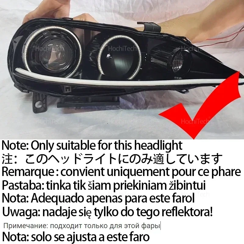 High Quality 16-Color RGB Cotton LED Angel Eye Rings Daytime Light for Alfa Romeo 147 2005 2006 2007 2008 2009 2010