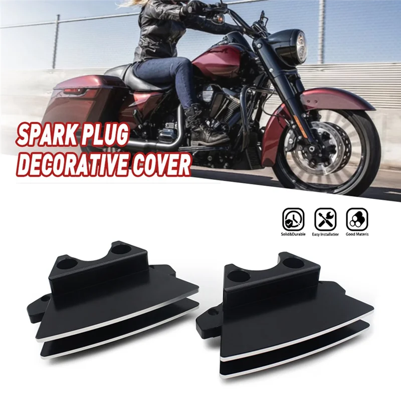 

Motorcycle Spark Plug Trim Cover For M8 Touring Road King CVO Street Glide Softail Engines Accessories