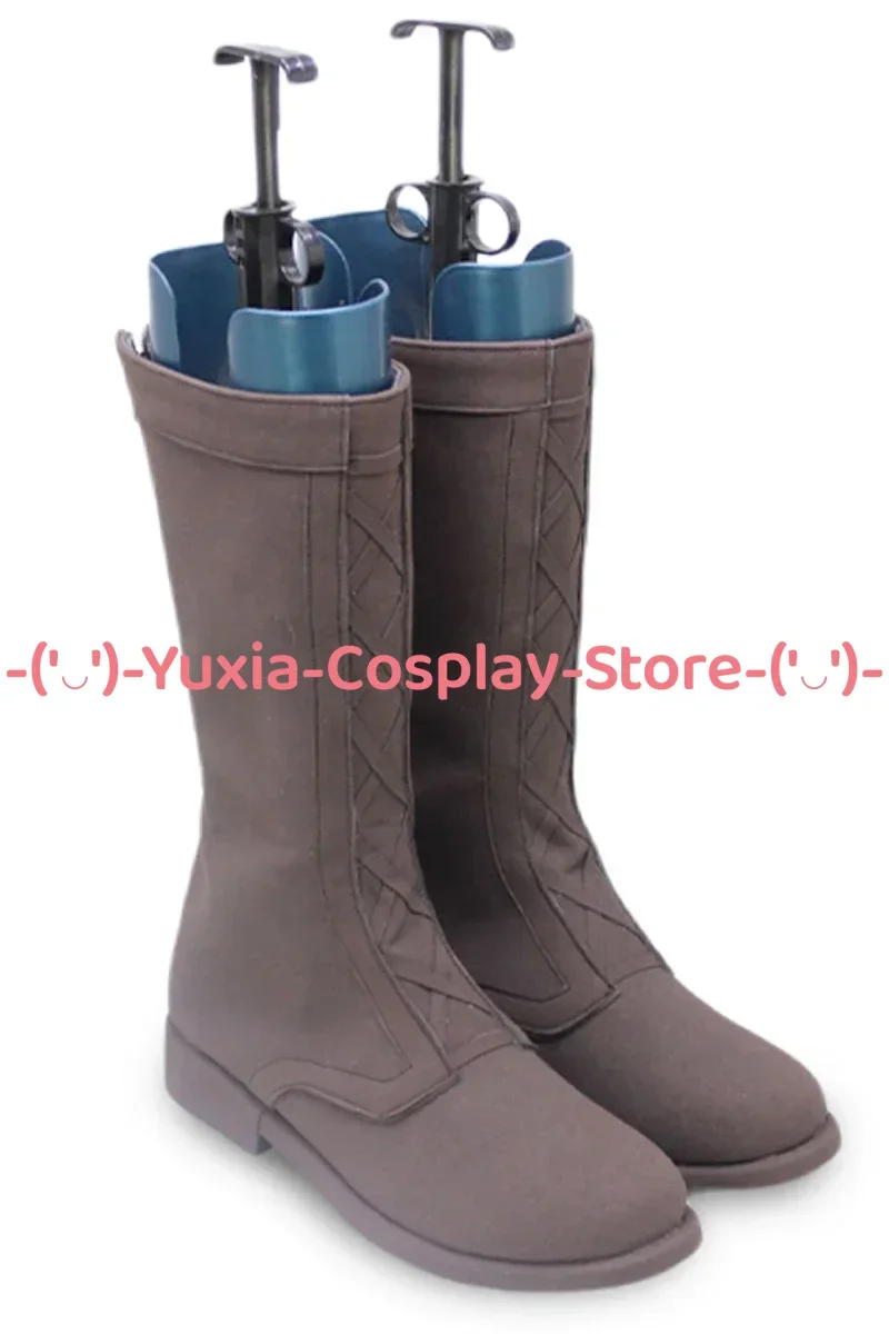 Yuxiacosplay! 86-Eighty Six- Shinei Nouzen Buty do Cosplayu, Rekwizyt Postaci z Anime, Skórzane Botki PU, Kostium na Halloween, Karnawał, Imprezę