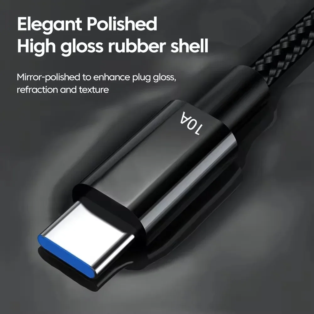 MAOYYE 10A 120W Fast Charging Type C Cable For Huawei P50 P40 Pro  USB Data Transfer Data Cord For Xiaomi Oneplus Realme image 5