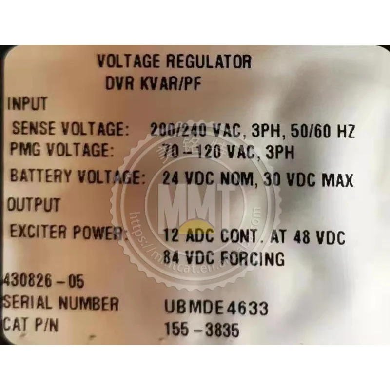 155-3835 1553835 Digital Voltage Regulator for 3512 3508 3516