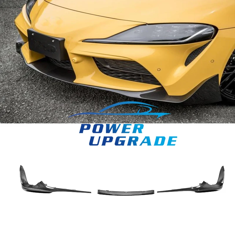 

Real Carbon Fiber Lip For Toyota Gr Supra A90 A91 Mk5 Front Splitter Carbon High Quality Front Spoiler Front Bumper Lip Chin