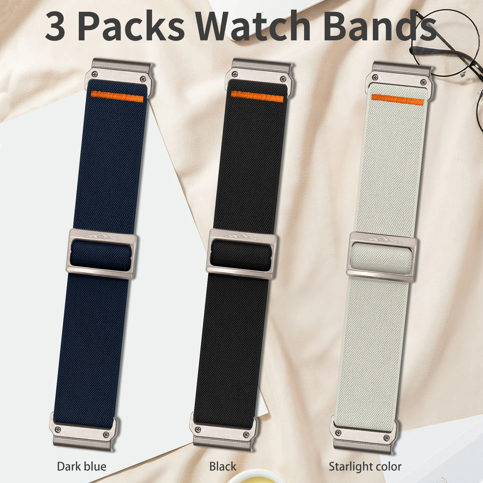 

3 шт. нейлоновый ремешок для Garmin Descent Mk3i 51 мм Mk2 браслет Garmin Enduro 2 MARQ/Epix Gen 2 спортивный ремешок 22/26 мм аксессуар