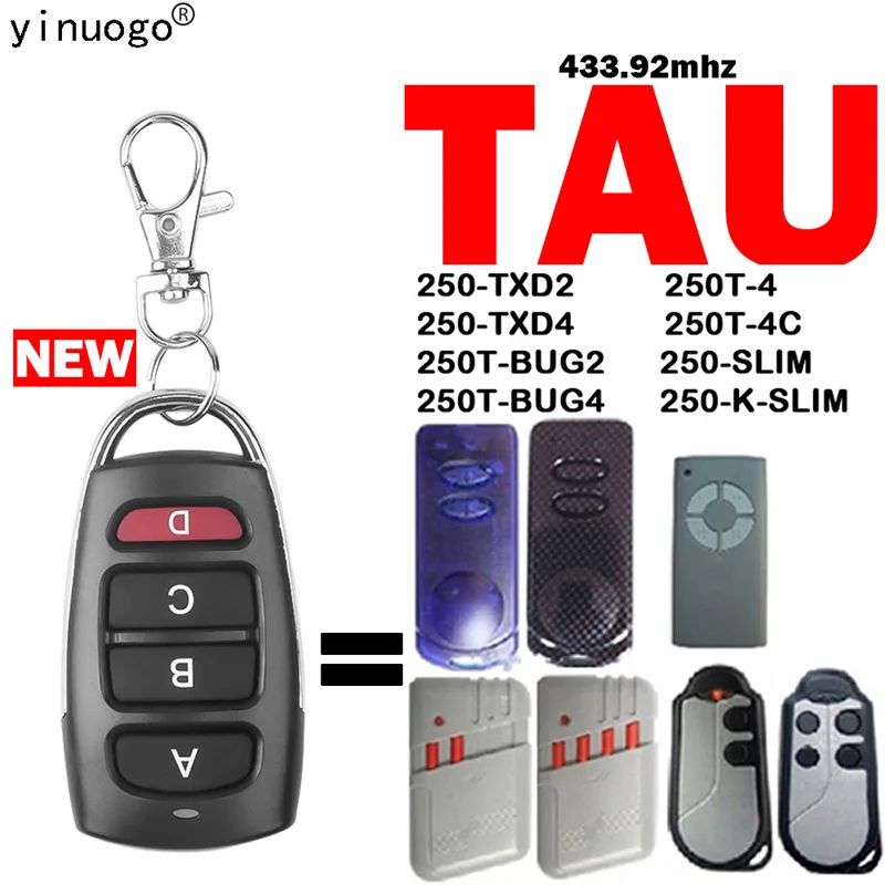 

TAU 250K SLIM Remote Control Duplicator 250 TXD2 TXD4 250T 4 4C BUG2 BUG4 SLIM K-SLIM 433.92MHz Fixed Code TAU Remote Control