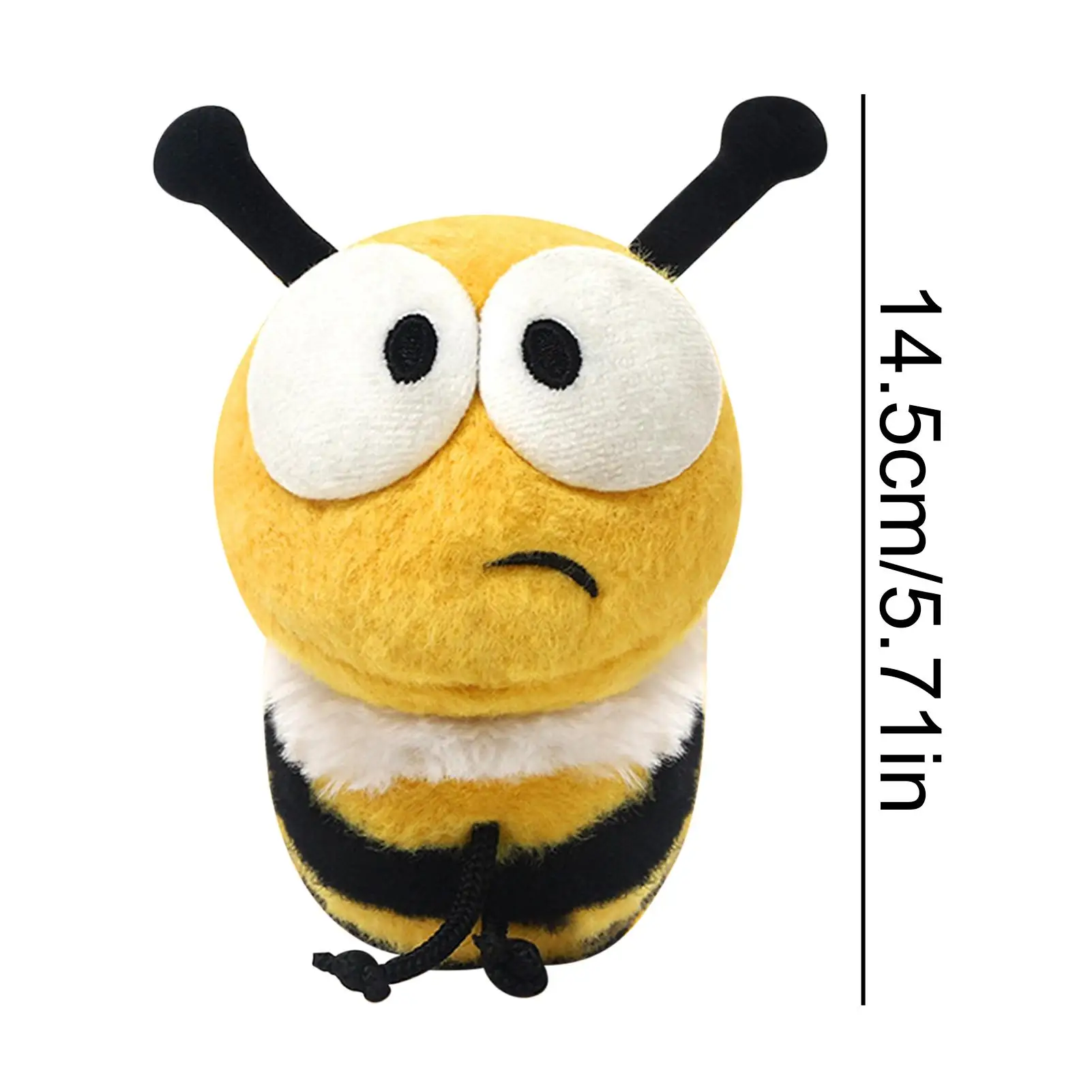 Juguete de peluche de abeja de 5,7 pulgadas, muñeco de peluche suave para decoración, regalo de cumpleaños y San Valentín para adultos, niñas, niños, para dormitorio, sofá