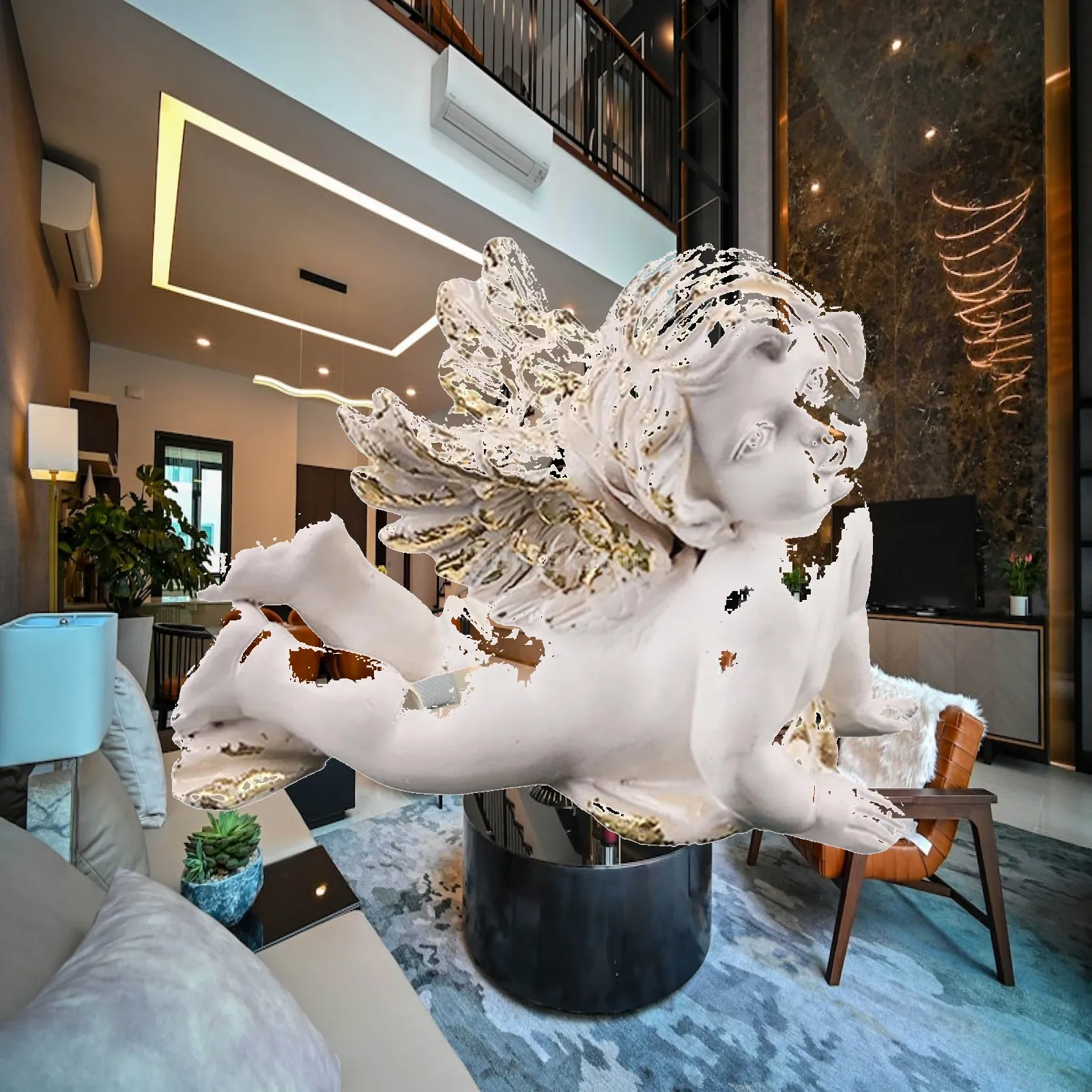 Baby Angel Statue Gift Ornament Sculpture for Indoor Outdoor Desktop Bedroom
