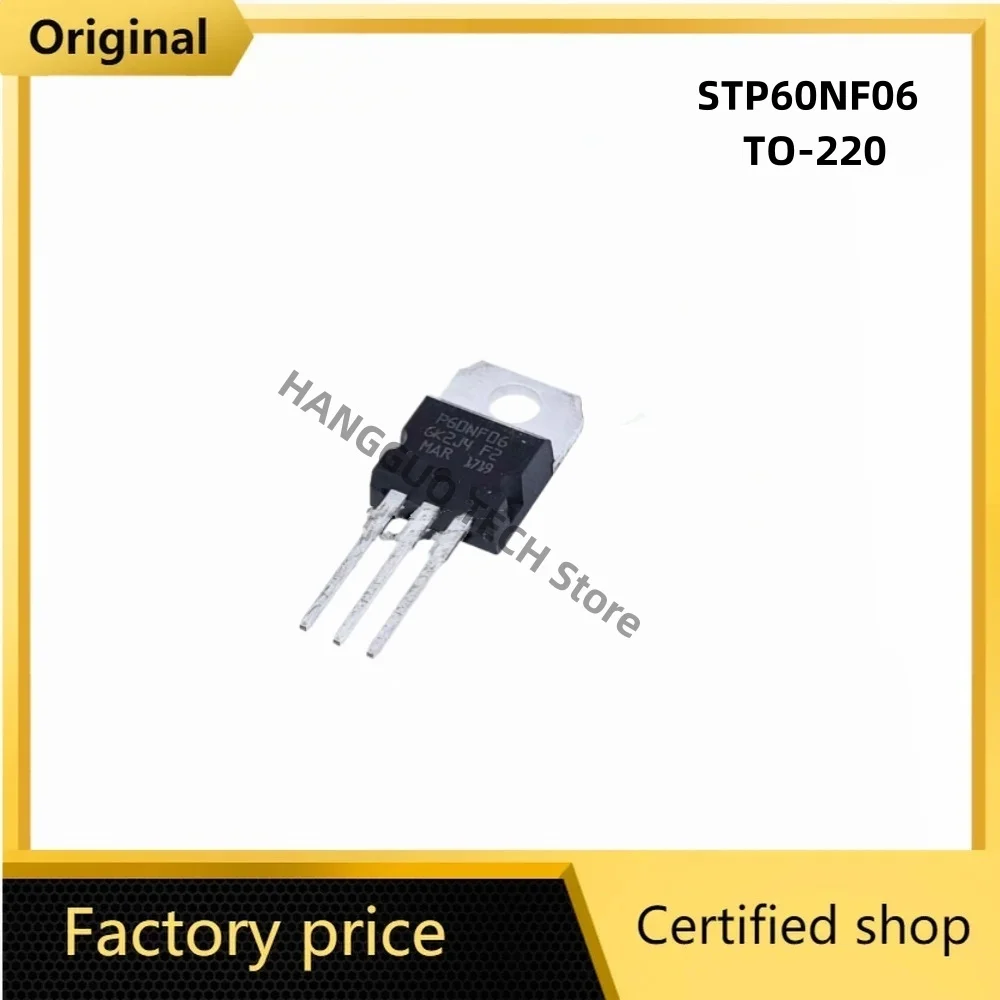 10pcs/Lot Original STP60NF06 P60NF06 60N06 60NF06 TO-220 integrated circuit IC Chip