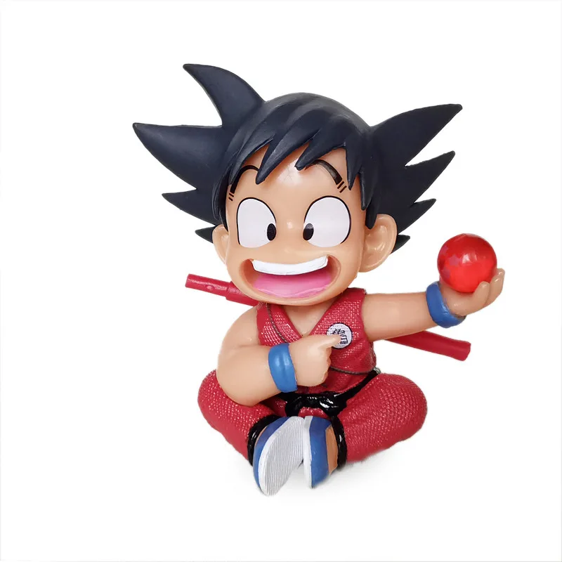 Dragon Ball Z Childhood Son Goku Kakarotto Action Figure PVC Cake Car Decoration Model Dolls Collections Charm Toys Gift 10cm