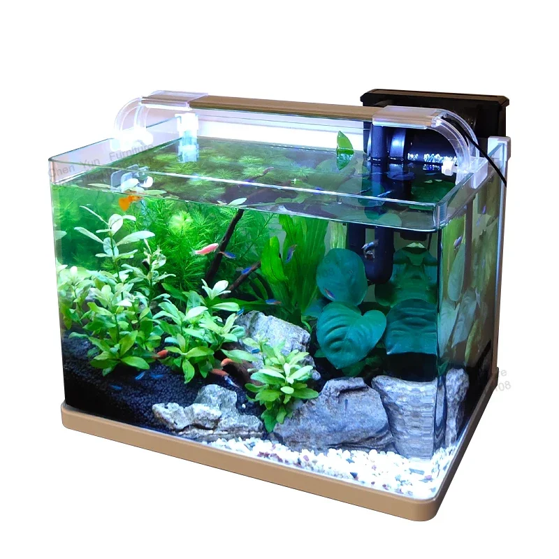 Filtration Landscaping Fish Tank Cobble Decoration Aquatic Pet Supplies Light Fish Tank Loop Corporation Aquarium Pour Aquarium