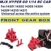 Metal Front Gear Box Housing Differential Case FOR MJX Hyper Go 14211 14209 14210 14301 14302 14303 1/14 RC Car Upgrade Parts