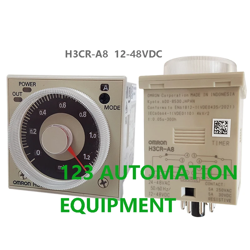 Authentic New Omron H3CR-A H3CR-F8 H3CR-A8 H3CR-A8E H3CR-H8L Time Relay 12-48VDC/100-240VAC/24-48VDC/24VDC/220VAC Timer
