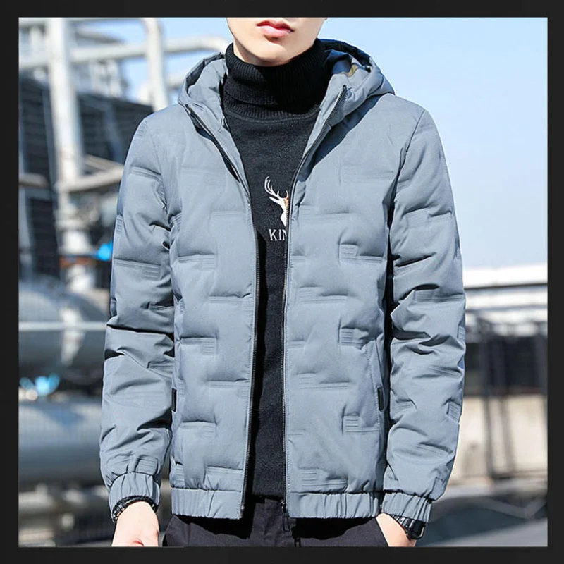 2023 New Winter Warm Cotton Coat Men's Casual Cotton Coat Thickened Windproof Fashion Cotton Coat Men's Trendy Coat