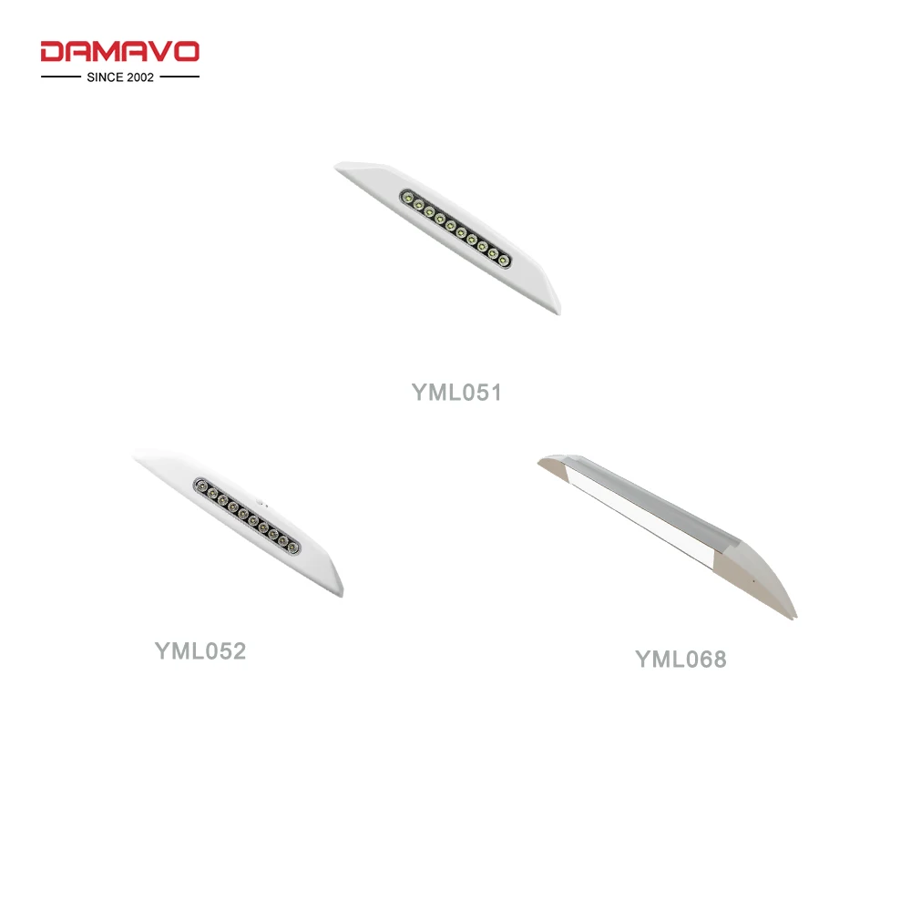 DAMAVO Custom IP65 Waterproof Anti-UV Fire Proof LED Light Strips 12V 24V Aluminum For Exterior RV Boat Motorhome New Condition